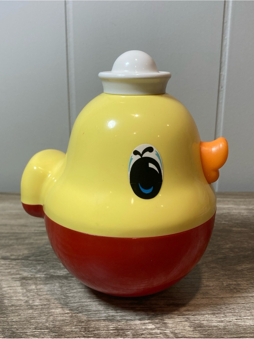 Vintage Combi Japan Sailor Duck Roly Poly Musical Chime Wobble Toy